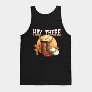 Hay There I Equestrian Pony Horse Lover Tank Top